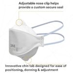 3M Aura Particulate Respirator 9205+, N95, Pack of 20 Disposable Respirators - Image 2