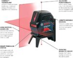 BOSCH GCL 2-160 65 Ft Self-Leveling Cross-Line Laser with Plumb Points - Image 2