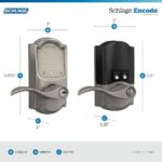 Schlage FE789WB CAM 619 Acc Encode WiFi Accent Lever Smart Lock - Image 2