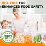 [2024 New] 11" x 50' 3 Rolls, Vacuum Sealer Rolls Bags for Food - Image 2