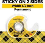 Scotch Double Sided Tape with Tape Dispenser, Office and School Supplies - Image 3
