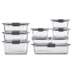 Rubbermaid® Brilliance® Glass Food Storage Containers