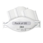 3M Aura Particulate Respirator 9205+, N95, Pack of 20 Disposable Respirators